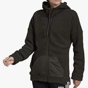 Earthy green adidas sports hoodie